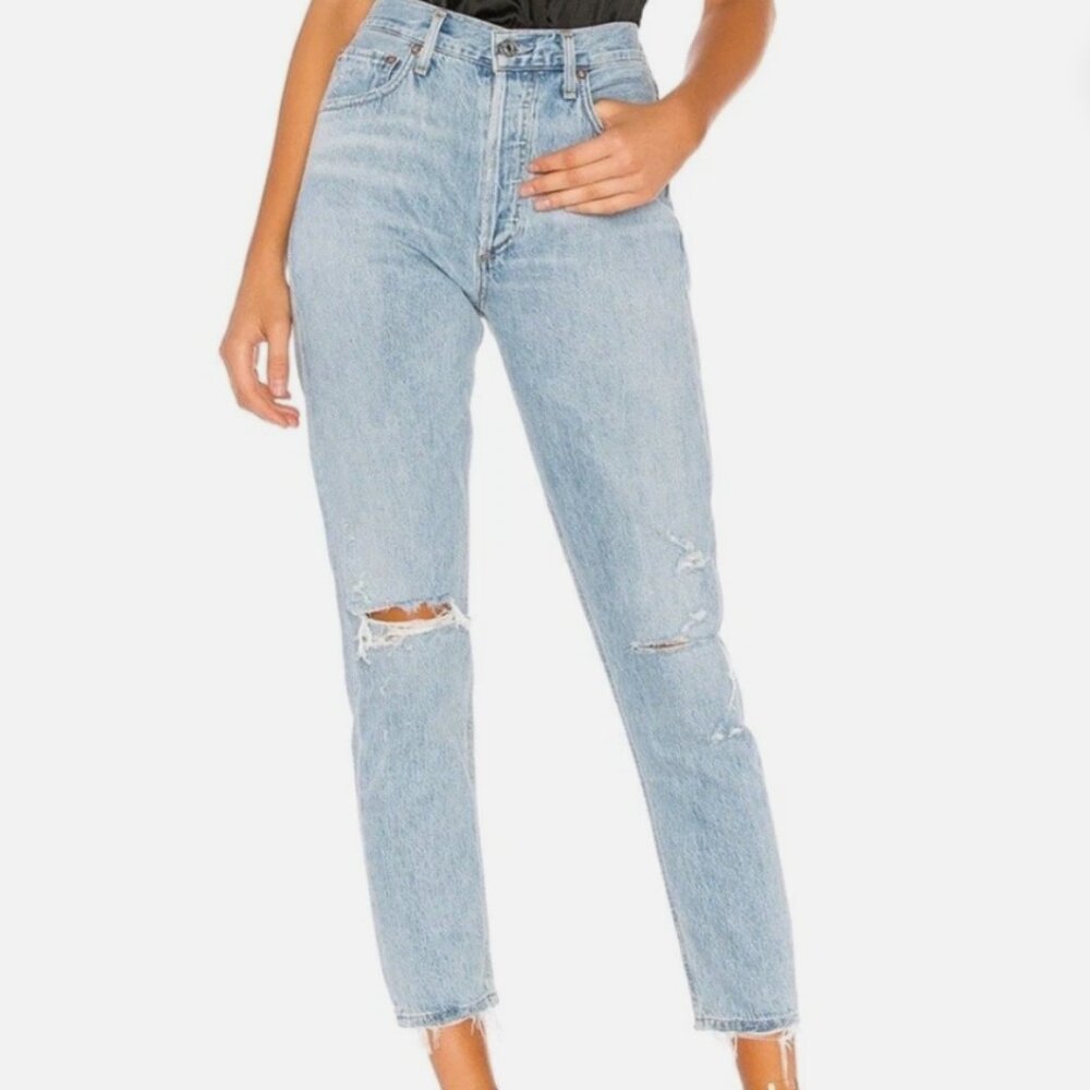 AGOLDE JAMIE DISTRESSED JEANS SIZE 27